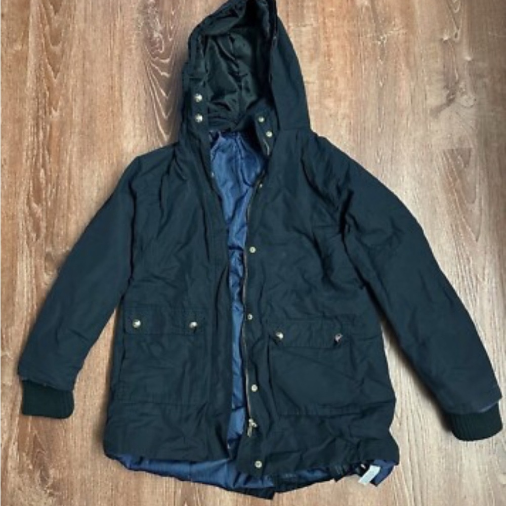 Tommy Hilfiger Navy Hooded Jacket Sz M